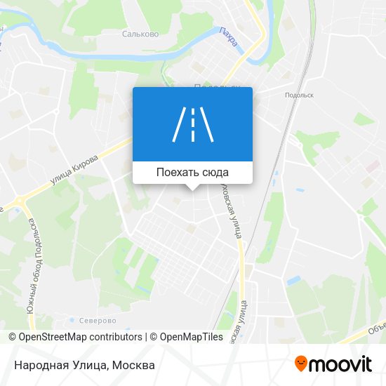 Карта Народная Улица