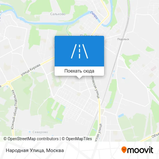 Карта Народная Улица