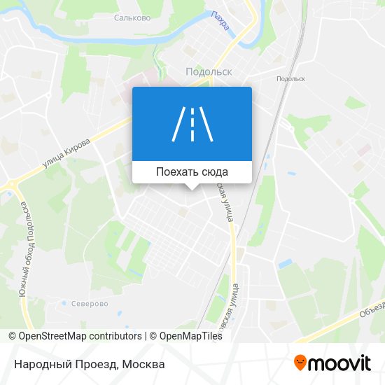 Карта Народный Проезд