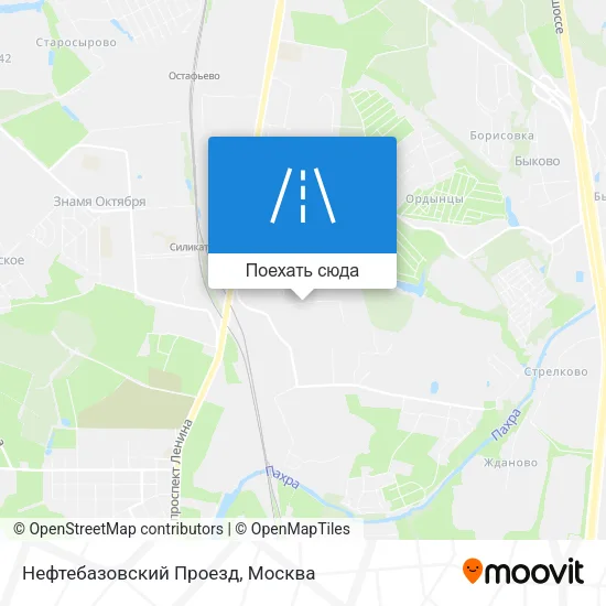 Карта Нефтебазовский Проезд