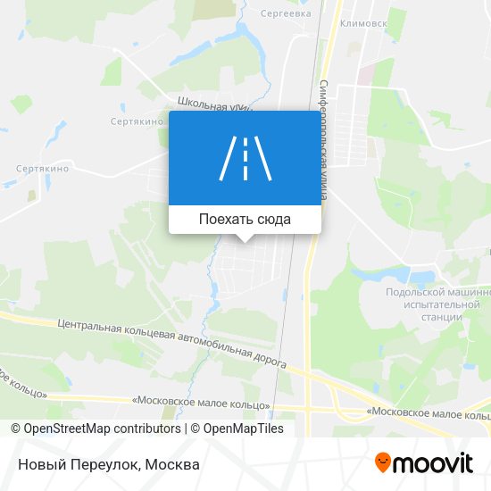 Карта Новый Переулок