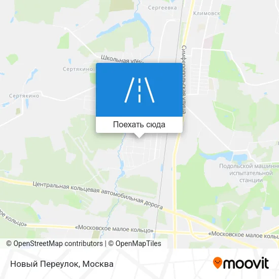 Карта Новый Переулок