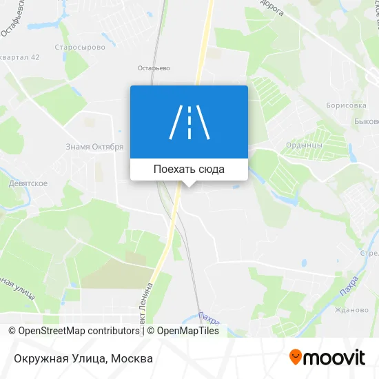 Карта Окружная Улица