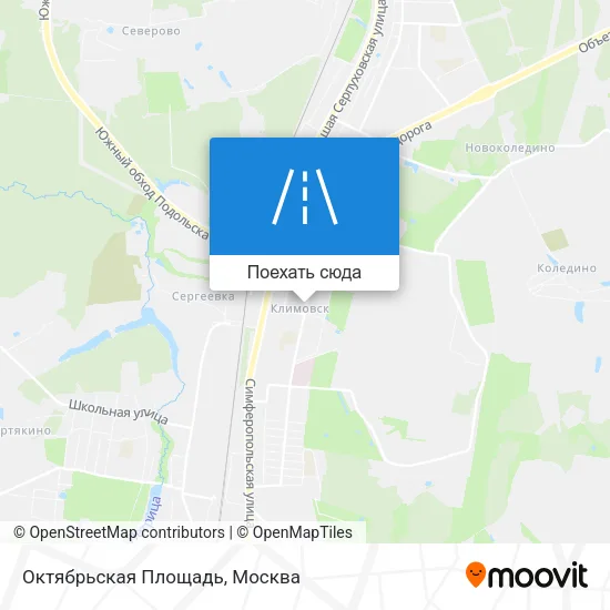 Карта Октябрьская Площадь