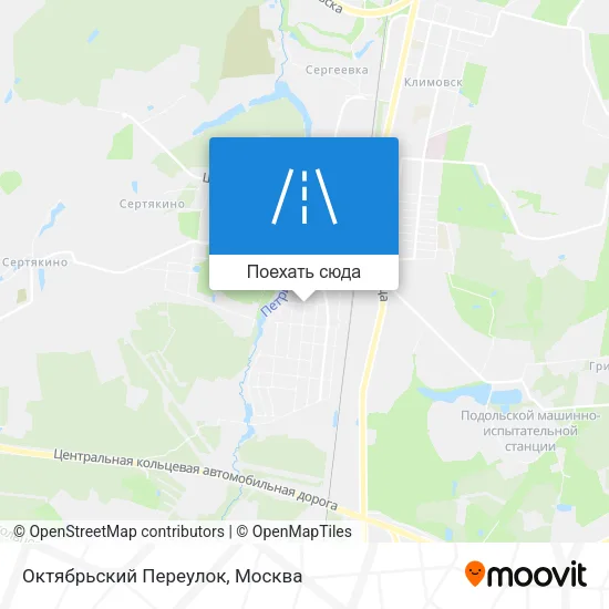 Карта Октябрьский Переулок