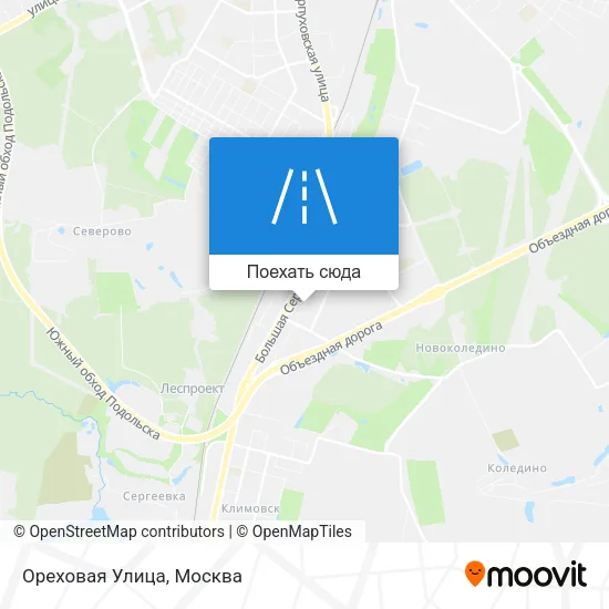 Карта Ореховая Улица