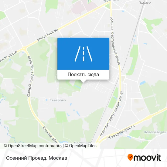 Карта Осенний Проезд
