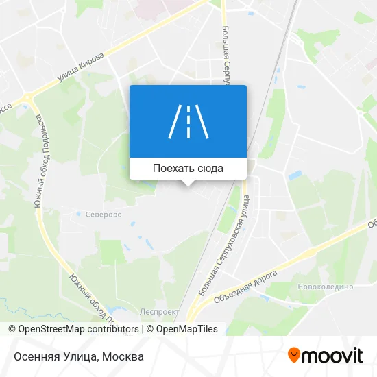 Карта Осенняя Улица