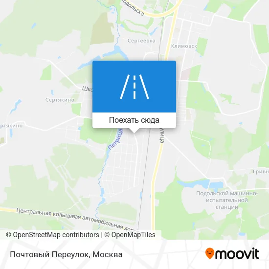 Карта Почтовый Переулок