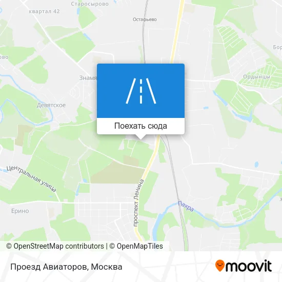 Карта Проезд Авиаторов