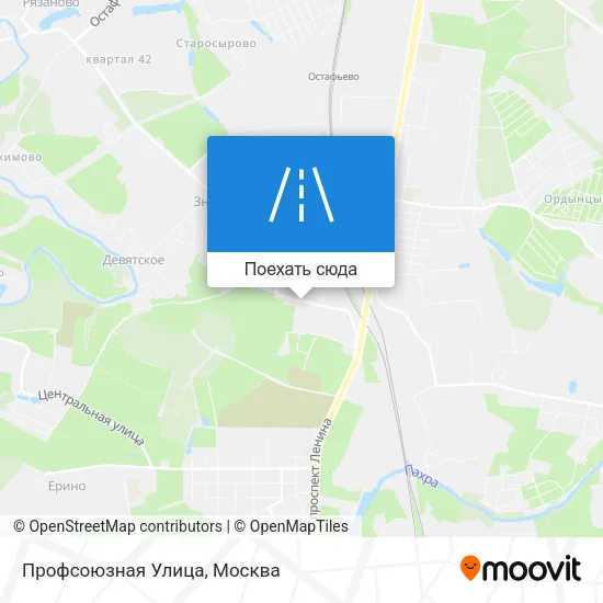 Карта Профсоюзная Улица
