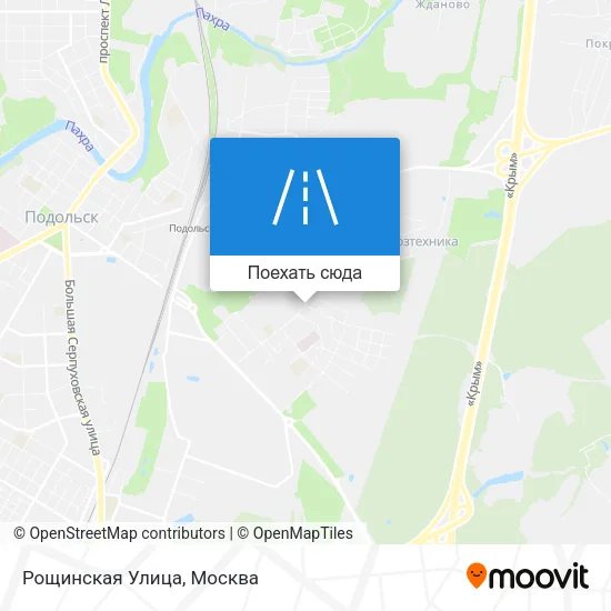 Карта Рощинская Улица
