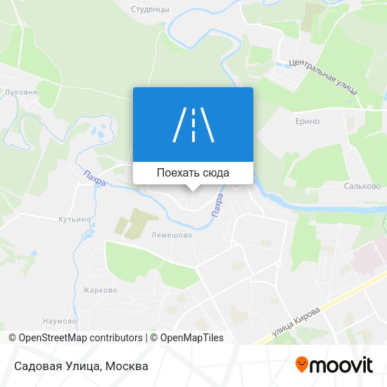 Карта Садовая Улица