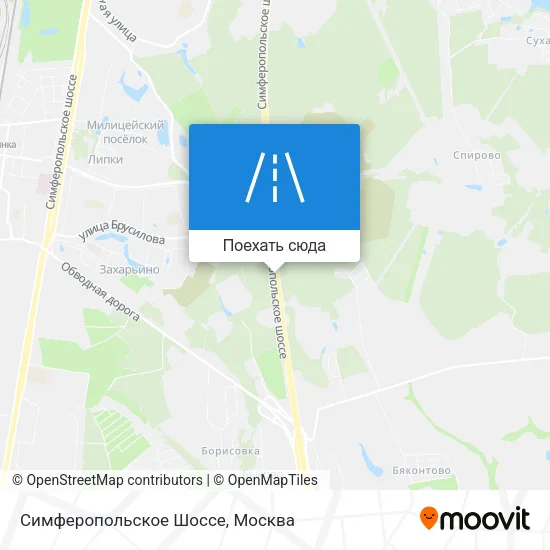 Карта Симферопольское Шоссе