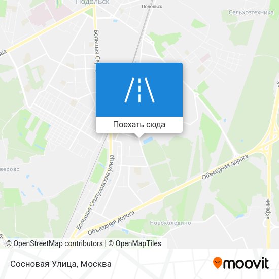 Карта Сосновая Улица