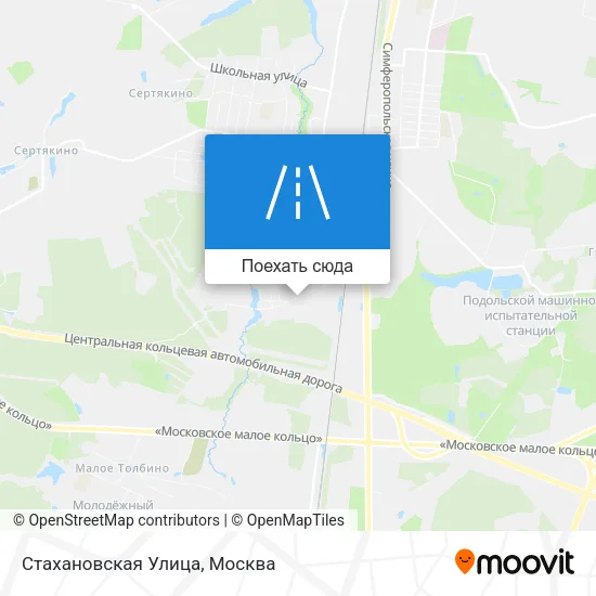 Карта Стахановская Улица