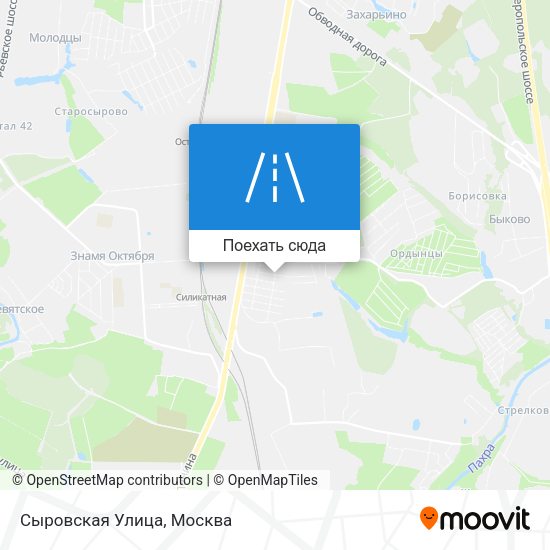 Карта Сыровская Улица