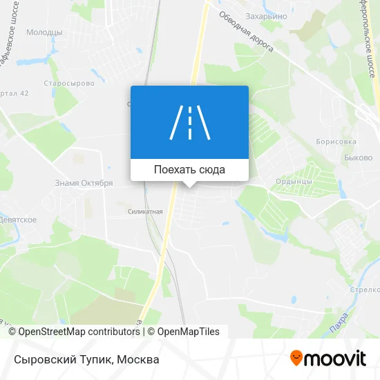 Карта Сыровский Тупик