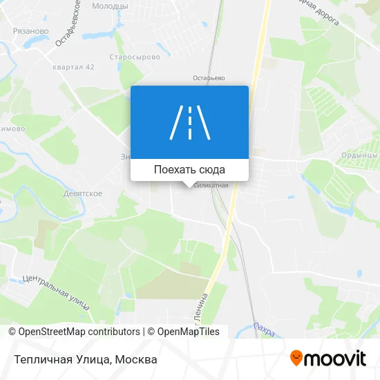 Карта Тепличная Улица