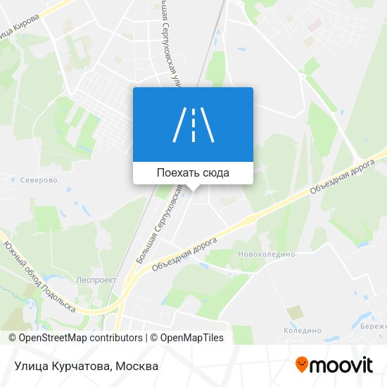 Карта Улица Курчатова