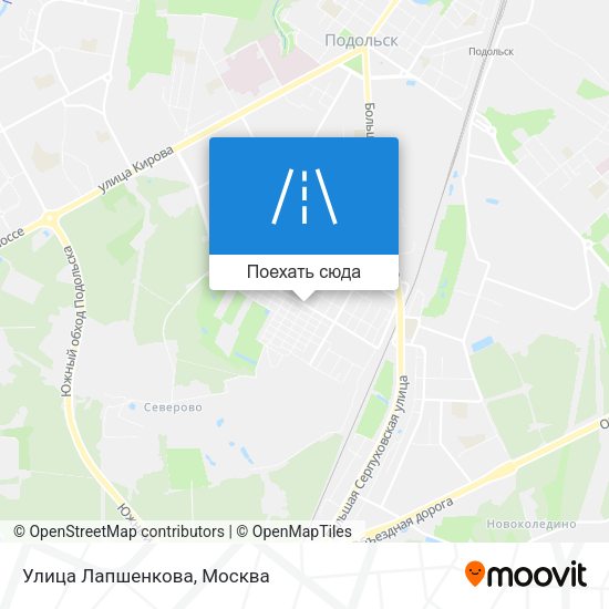 Карта Улица Лапшенкова