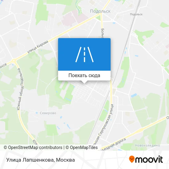Карта Улица Лапшенкова
