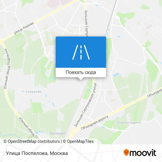 Карта Улица Поспелова