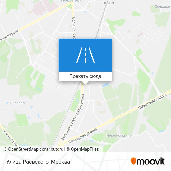 Карта Улица Раевского