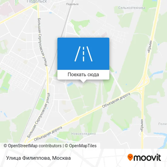 Карта Улица Филиппова