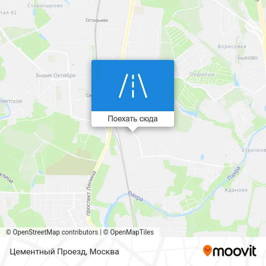 Карта Цементный Проезд