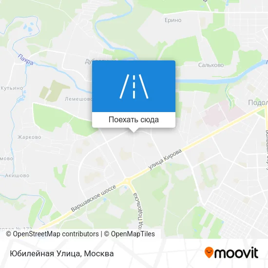 Карта Юбилейная Улица