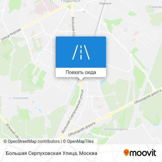 Карта Большая Серпуховская Улица