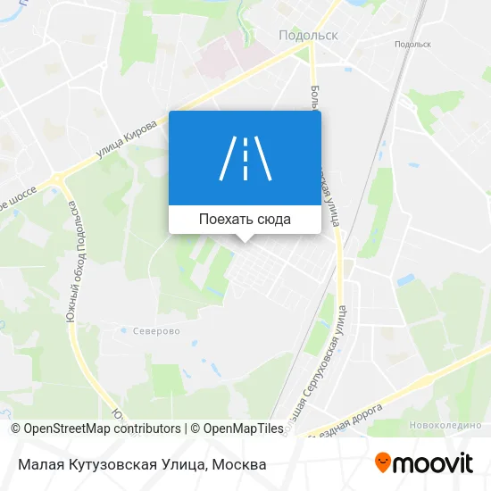 Карта Малая Кутузовская Улица