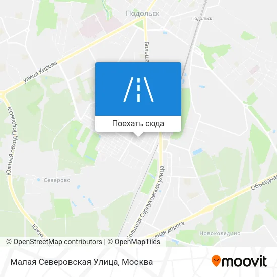 Карта Малая Северовская Улица
