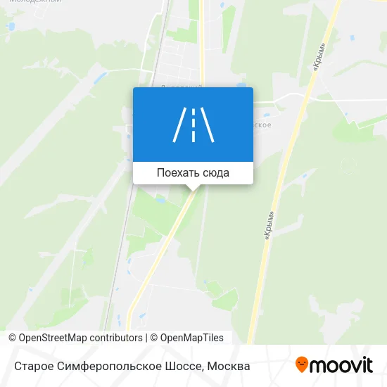 Карта Старое Симферопольское Шоссе