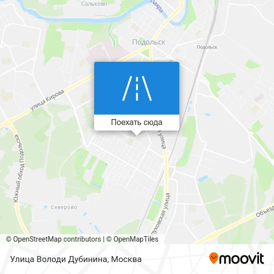 Карта Улица Володи Дубинина