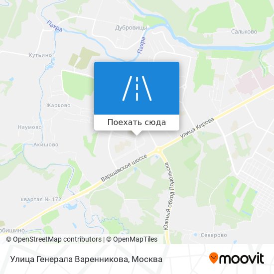 Карта Улица Генерала Варенникова