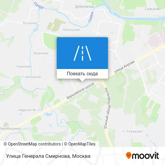 Карта Улица Генерала Смирнова