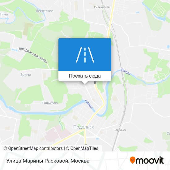 Карта Улица Марины Расковой