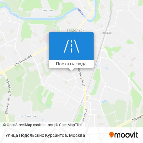 Карта Улица Подольских Курсантов