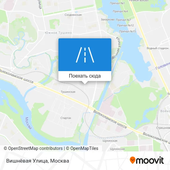 Карта Вишнёвая Улица