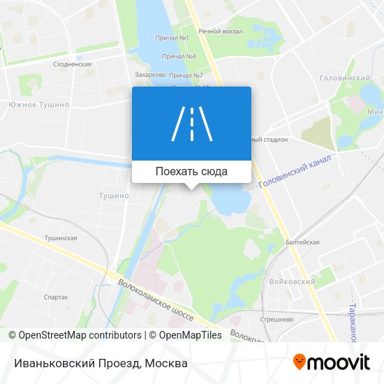 Карта Иваньковский Проезд