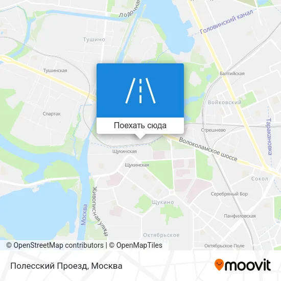 Карта Полесский Проезд