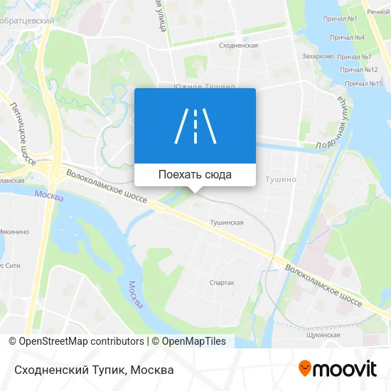 Карта Сходненский Тупик