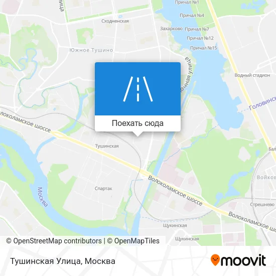 Карта Тушинская Улица