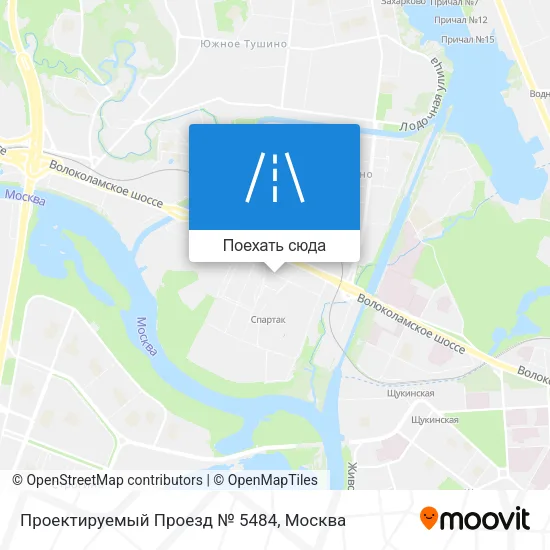 Карта Проектируемый Проезд № 5484