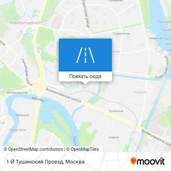 Карта 1-Й Тушинский Проезд