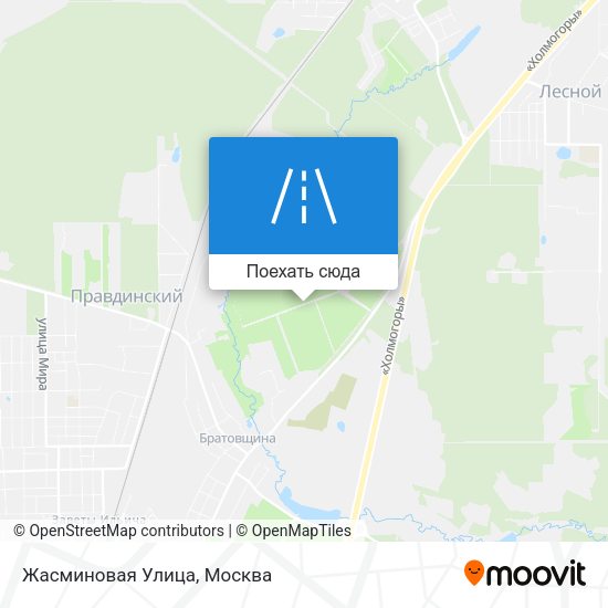 Карта Жасминовая Улица