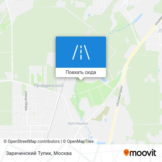 Карта Зареченский Тупик