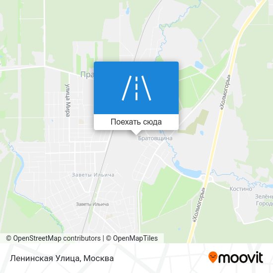 Карта Ленинская Улица